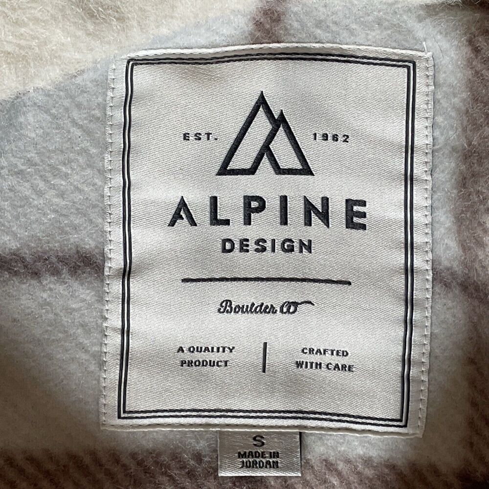 Alpine Design Plaid Pull-over 1/2 zip Jacket Fleece NWT SMALL Woman - Picture 13 of 14